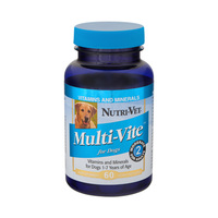 Nutri-Vet Multi-Vite НУТРИ-ВЕТ МУЛЬТИ-ВИТ комплекс витаминов и минералов для собак, жевательные таблетки , 60 табл.