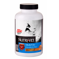 Nutri-Vet Multi-Vite НУТРИ-ВЕТ МУЛЬТИ-ВИТ комплекс витаминов и минералов для собак, жевательные таблетки , 180 табл.