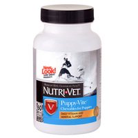 Nutri-Vet Puppy-Vite НУТРИ-ВЕТ ПАППИ-ВИТ комплекс витаминов и минералов для щенков до 9 месяцев, 60 табл