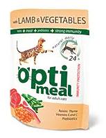 OptiMeal Lamb and Vegetables - консервы с ягненком и овощами в желе для взрослых кошек