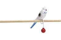 Pet Pro ПОПУГАЙ НА КОЛЬЦЕ игрушка для птиц , 15 см.