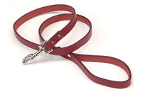 Coastal Circle-T кожаный поводок для собак, 2смХ1,2м , коричнево-красный.
