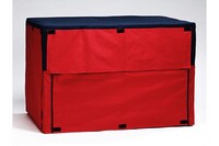 Pet Pro НАКИДКА НА КЛЕТКУ для собак и котов, нейлон , 49Х36Х40 см., красно-синий
