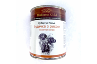 Hubertus Gold Консервированный корм для активных собак, индейка и рис, 800г