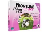 Frontline Tri-Act (Фронтлайн Три-Акт) капли от блох, клещей и комаров для собак весом от 2 до 5 кг