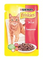 Friskies Кусочки в желе для кошек с говядиной