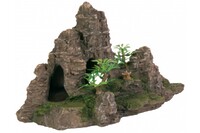 Грот для рыбок TRIXIE - Скалы с пещерой с растениями, 22 см