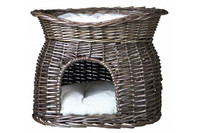 Лежак-домик для кошек TTRIXIE , серый, 54 x 43 x 37 см.