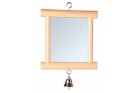 Зеркало с деревянной рамкой с колокольчиком TRIXIE, 9 х10 см