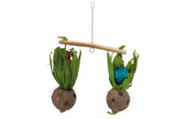 Качель-кормушка с кокосом для птиц, TRIXIE, 30 × 50 см