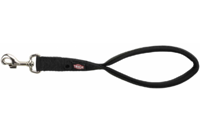 Короткий поводок"Premium" TRIXIE  M-XL (нейлон)37см/25мм,черный