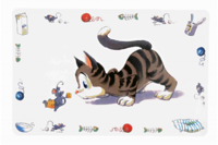 Коврики под миску для кошки TRIXIE - Comic cat, 44х28 см