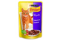 Friskies Корм для котят c говядиной и ягненком в подливке 0,1 кг
