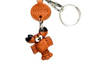 Vanca Lobster ОМАР 3D брелок на ключи, натуральная кожа , 2,5х2,5х1см.