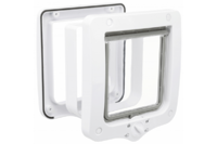 Двери для котов четырехсторонние с туннелем TRIXIE, 20 × 22 cм, белые,