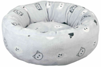 круглое мягкое место"Mimi" TRIXIE ø 50 cм, светло-серый с кошками