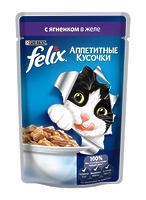 Felix Кусочки в желе для кошек с ягненком