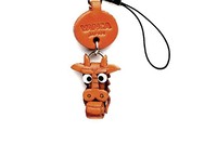 Vanca Dragon ДРАКОН 3D брелок на мобильный, натуральная кожа , 2,5х2,5х1см.