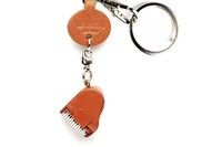 Vanca Piano РОЯЛЬ 3D брелок на ключи, натуральная кожа , 2,5х2,5х1см