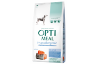 OptiMeal (Оптимил) Гипоаллергенный сухой корм для собак крупных пород - лосось 12 кг
