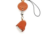 Vanca Piano РОЯЛЬ 3D брелок на мобильный, натуральная кожа , 2,5х2,5х1см.