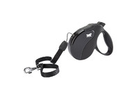 Ferplast AMIGO CORD M Поводок-рулетка для собак cо шнуром, черная, 3,6 м, 15 кг