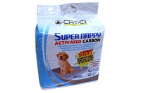 SUPER NAPPY(СУПЕР НАППИ) Пеленки для собак с активным углем  84Х57 см 30 шт