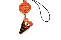 Vanca Hermit Crab РАК ОТШЕЛЬНИК 3D брелок на мобильный, натуральная кожа , 2,5х2,5х1см.