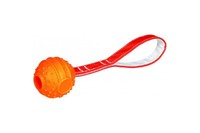Мяч с петлей "Soft & Strong",  D- 6 см / 26 см,  оранжевый