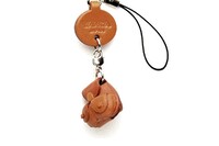 Vanca Backpack РЮКЗАК 3D брелок на мобильный, натуральная кожа , 2,5х2,5х1см.