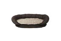 Лежак для собак Trixie - Vital Fabiano,   75 x 55 см,  коричневый  /  бежевый.