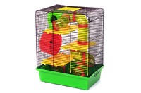Клетка для  мелких грызунов  Лори ХОМЯК 3 ЛЮКС, краска