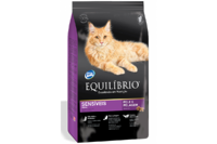 Equilibrio Cat ДЛЯ КОТОВ СКЛОННЫХ К АЛЛЕРГИИ сухой супер премиум корм для котов с проблемной кожей и чувствительным пищеварением, 7,5кг