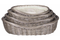 Лежак плетеный для собак TRIXIE,50см,серый