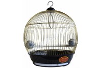 Клетка для птиц 308 Бочонок золото