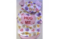 MonkeyDaze ПОТИСКАЙ МЕНЯ (Valentine pink) розовая кенгурушка с ушками, одежда для собак , M