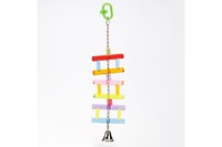 Pet Pro ЛЕСЕНКА с колокольчиком игрушка для попугаев, акрил , 33 см.