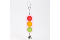 Pet Pro СВЕТОФОР с колокольчиком игрушка для попугаев, акрил , 23 см.