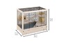 Ferplast CAGE HAMSTERVILLE BLACK Деревянная клетка для хомяков и мышей 65 x 34 x h 49 cm