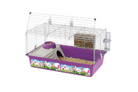Ferplast  CAGE CAVIE 80 GREY DECOR   Клетка для морских свинок, с открывающейся дверкой и декоративным рисунком 77 x 48 x h 42 cm