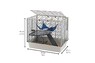 Ferplast  CAGE FURAT BLACK  Клетка для хорьков, с открывающейся крышей 78 x 48 x h 70 cm