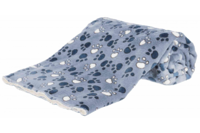 TRIXIE подстилка"Tammy"(плюш) 100 × 70 cм, синий/беж с лапами