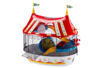 Ferplast CAGE CIRCUS FUN BLACK  Клетка для хомяков с цветными наклейками 49,5 x 34 x h 42,5 cm