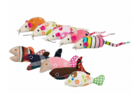 Набор мышек и рыбок TRIXIE (плюш/ткань)9–12см(в уп.-42шт)