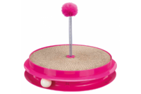 Игрушка для кота"Scratch & Catch" TRIXIE с драпаком(пластик/картон)35х7см,розовый