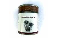 Hubertus Gold Консервированный корм для активных собак, говядина и рис, 800г