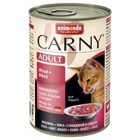 Animonda Carny Adult Консервы для кошек с говядиной и сердцем