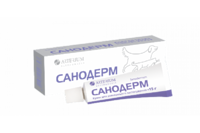 Крем Санодерм Артериум  для кошек и собак  при дерматозах (противобакт, противовосп) 15г