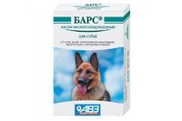 Барс капли на холку для собак против блох и клещей (упаковка 4 пипетки, цена за 1шт).