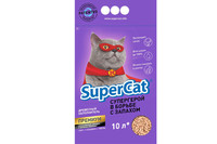 Super Cat Премиум - древесный наполнитель с ароматизатором для кошачьего туалета, 10л (3кг)